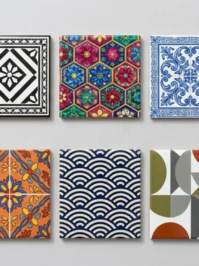 Kiln-firing tiles at Matrix Tile Print