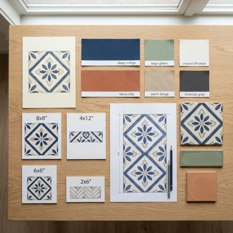 Share your design with Matrix Tile Print