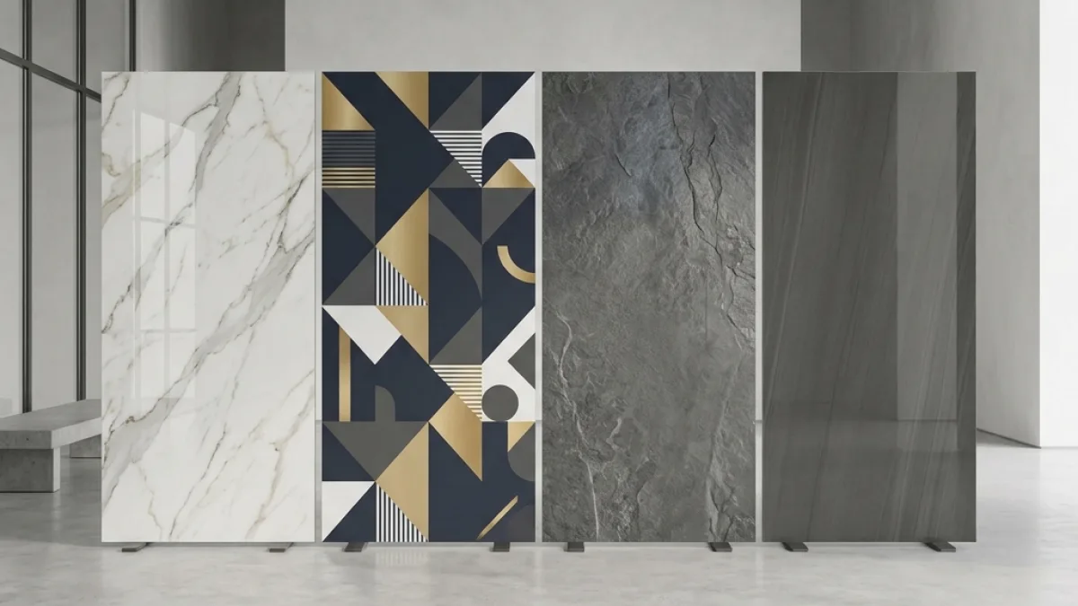 Porcelain Tile Finishes and Sizes